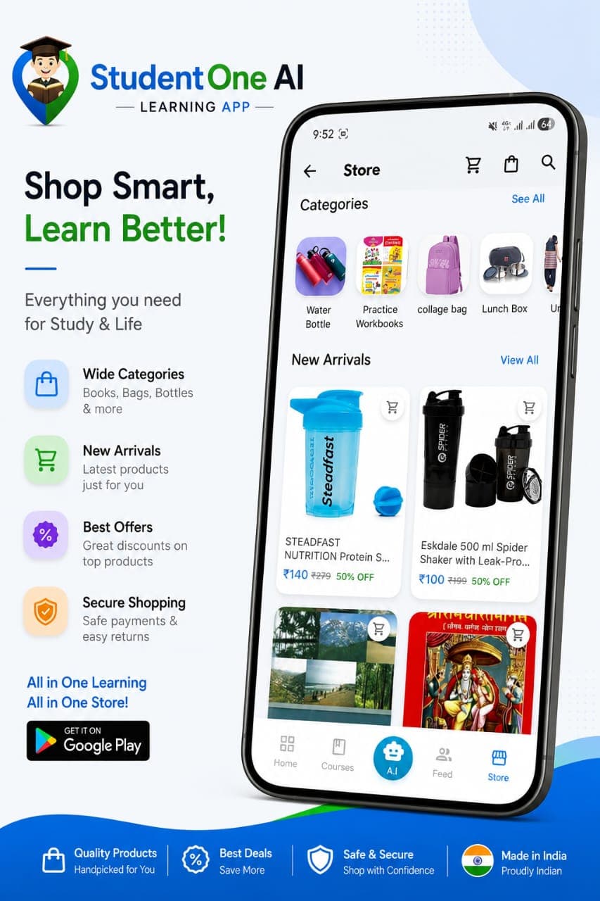Student One in-app student store